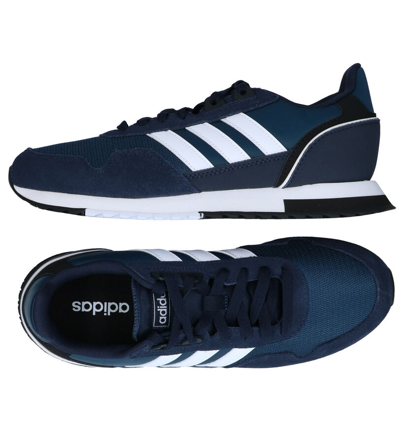 adidas 8K Blauwe Sneakers in leer (290825)