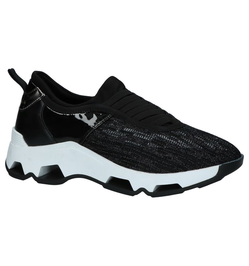 Sixtyseven Chaussures slip-on en Noir en cuir verni (219682)