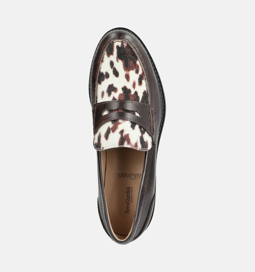 NeroGiardini Donkerbruine Loafers voor dames (381721)