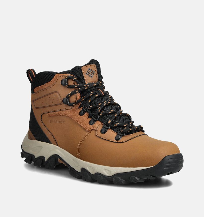 Columbia Newton Ridge Plus II Waterproof Cognac Wandelschoenen voor heren (359518) - geschikt voor steunzolen
