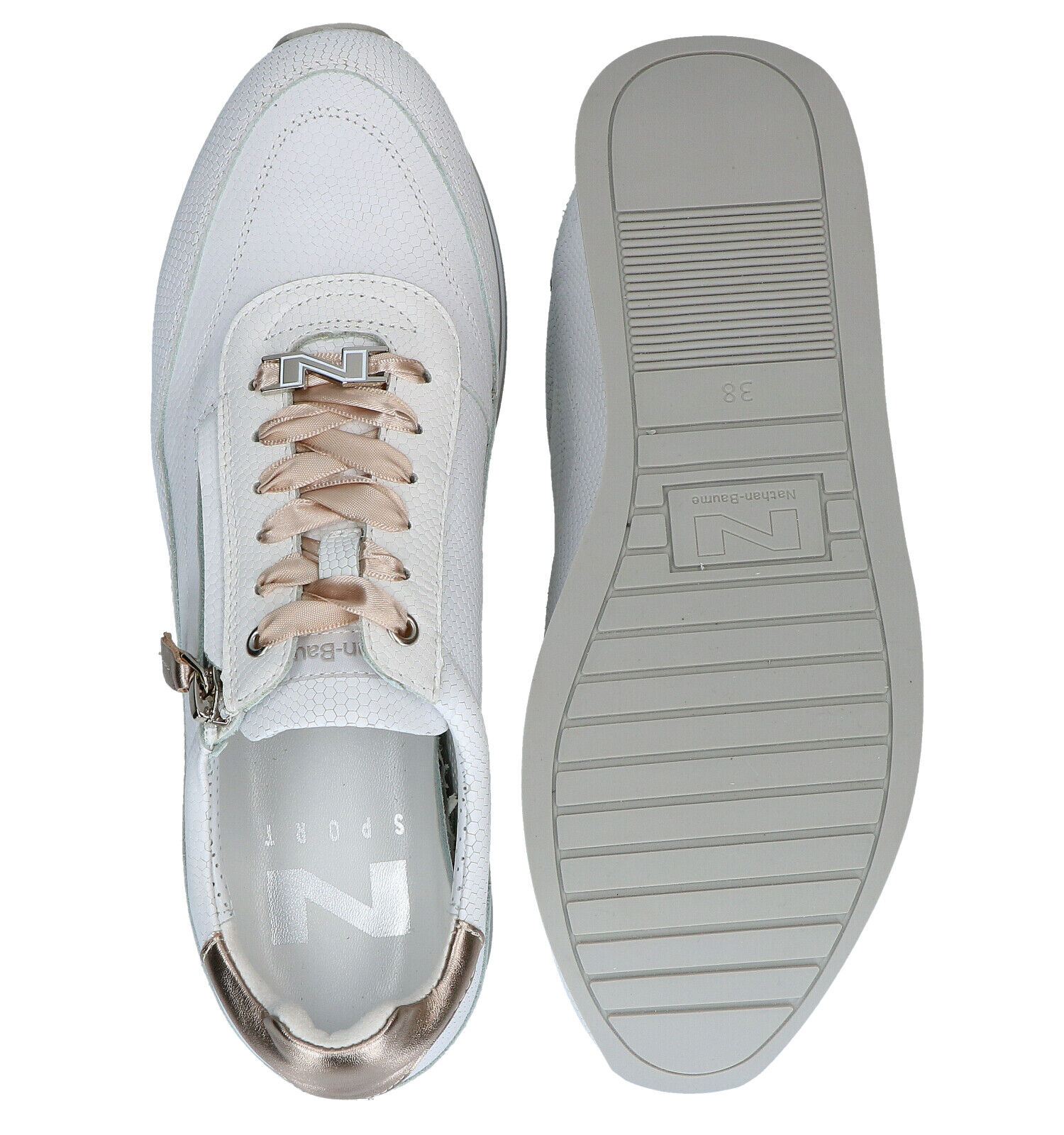 Nathan Baume Witte Sneakers Dames Sneakers Lage schoenen Online op TORFS.BE