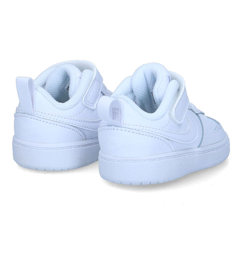 Nike Court Borough Witte Sneakers voor jongens, meisjes (322316)