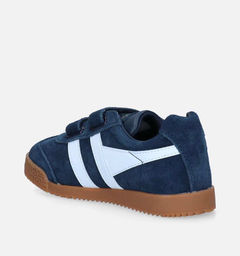 Gola Harrier Strap Blauwe Sneakers voor jongens, meisjes (335822)