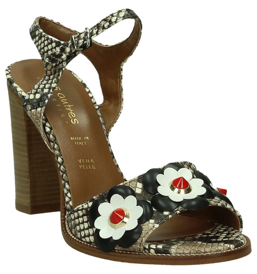 Sandalen High Heels Bruin Les Autres in leer (195925)