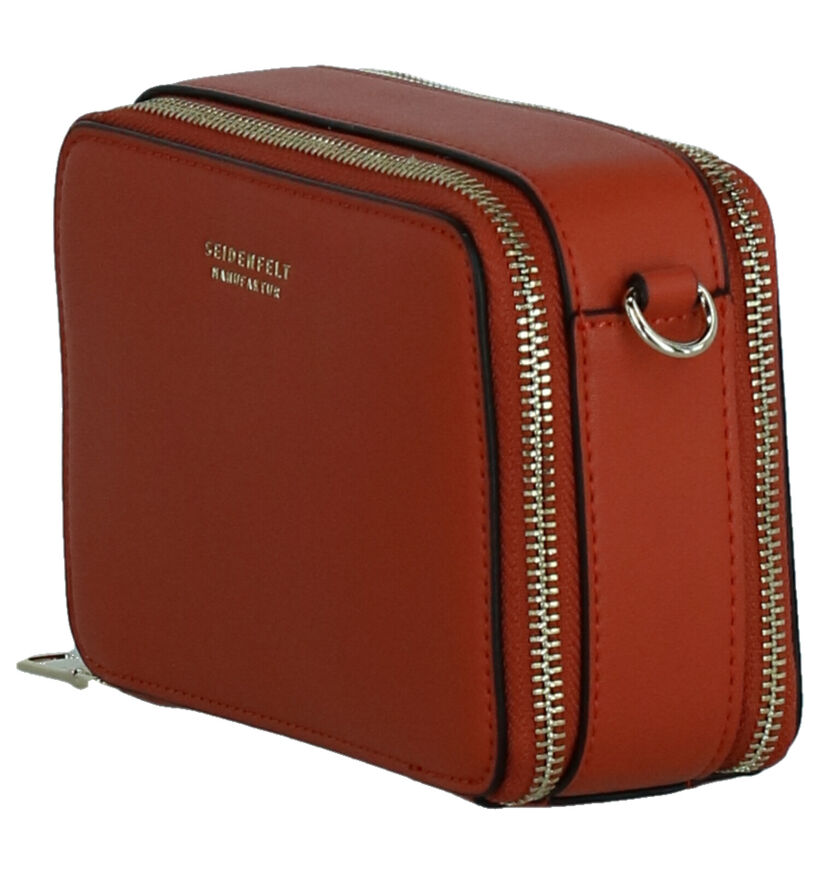 Seidenfelt Oranje Crossbody tas in kunstleer (264092)