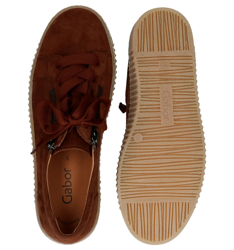Gabor Best Fitting Cognac Veterschoenen in leer (282306)
