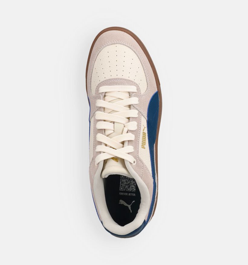 Puma Caven III OG Beige/Blauwe Sneakers voor heren (375520) - geschikt voor steunzolen