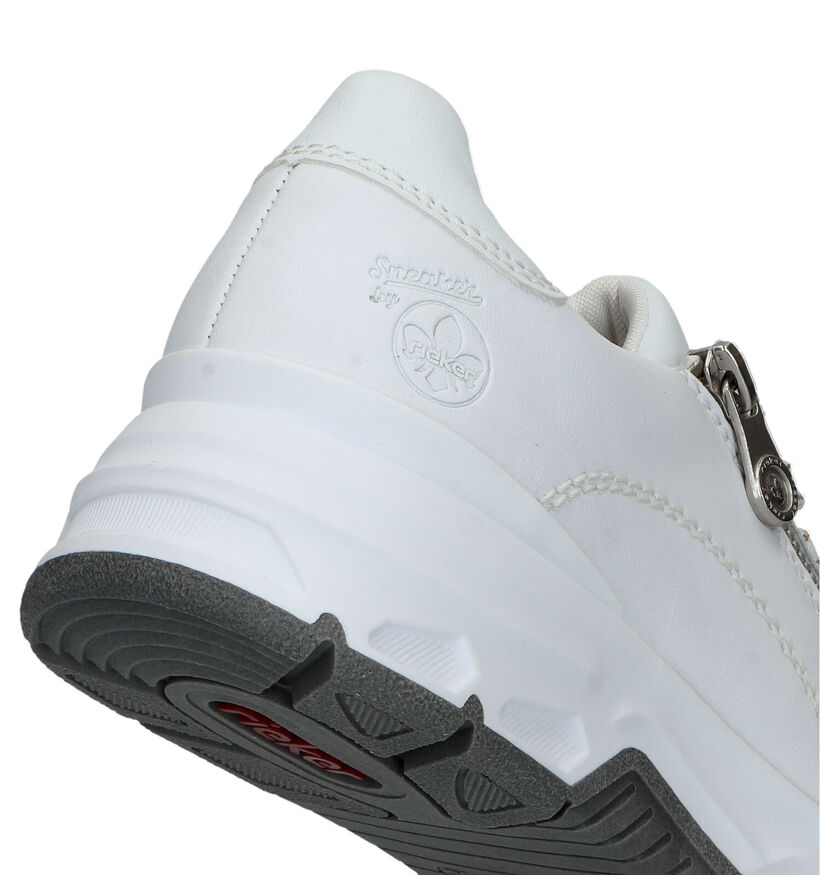 Rieker Witte Sneakers voor dames (320225) - geschikt voor steunzolen