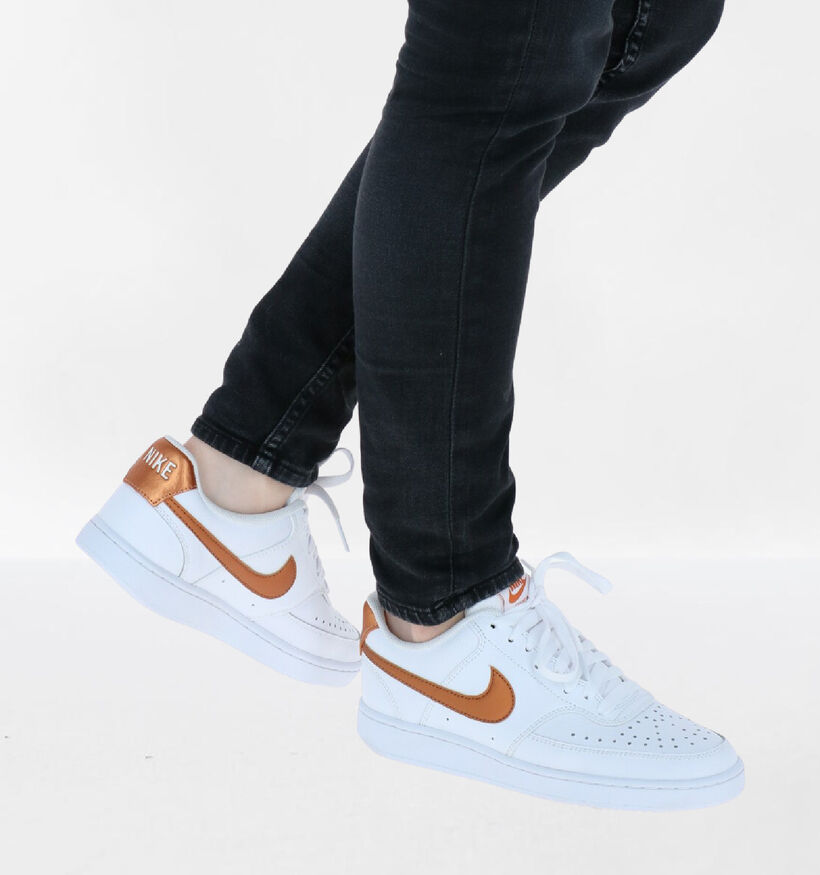 Nike Court Vision Low Baskets en Blanc pour femmes (347839)
