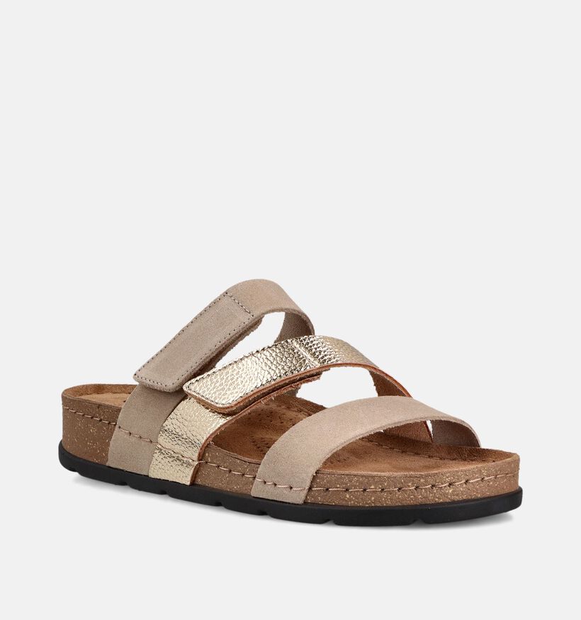 Comfort Plus Lily Donkerbeige Sandalen voor dames (373785)