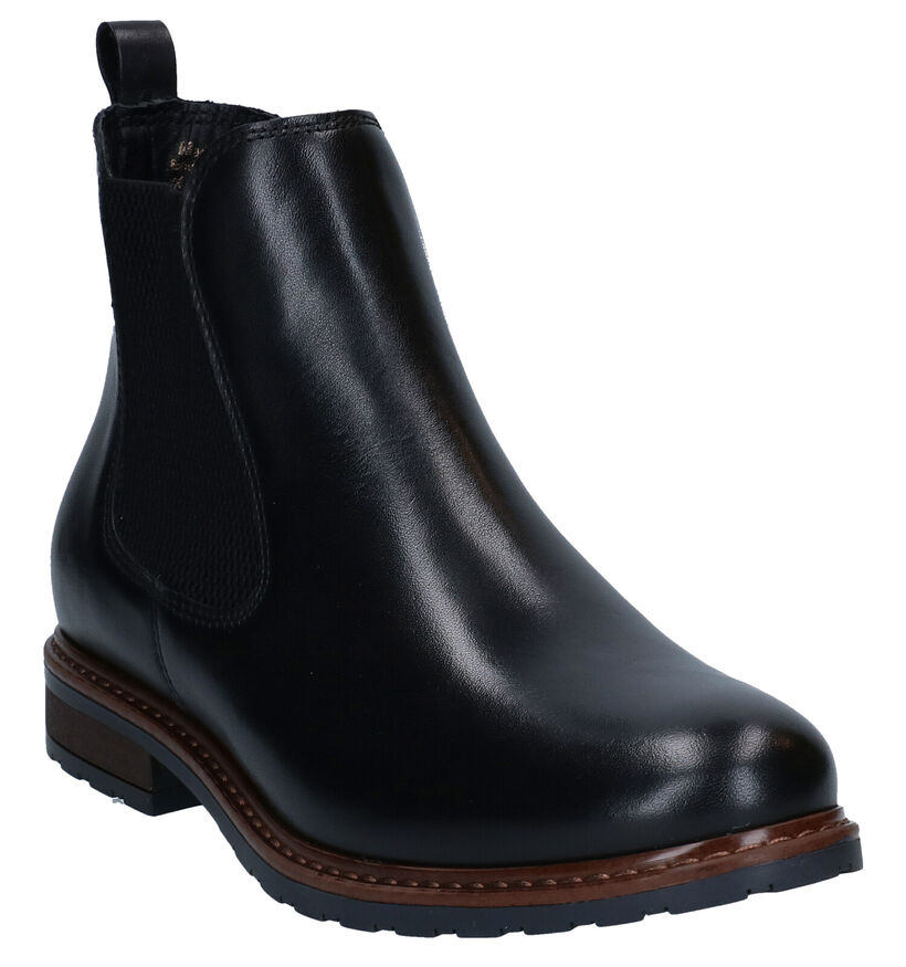 Tamaris Chelsea Boots en Brun en cuir (297012)