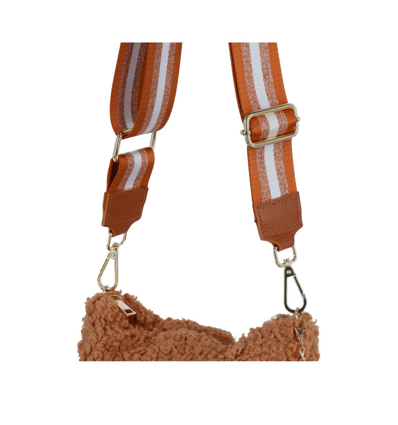 Dolce C. Teddy Zwarte Crossbody Tas in stof (311378)