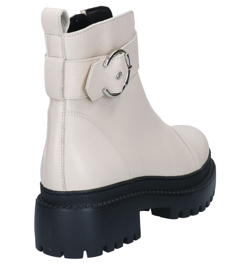 KMB Ecru Boots in leer (298925)