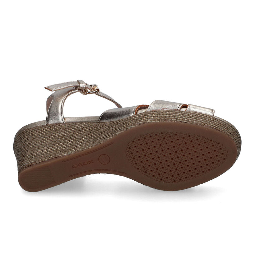 Geox Soleil Gouden Sandalen in leer (311589)