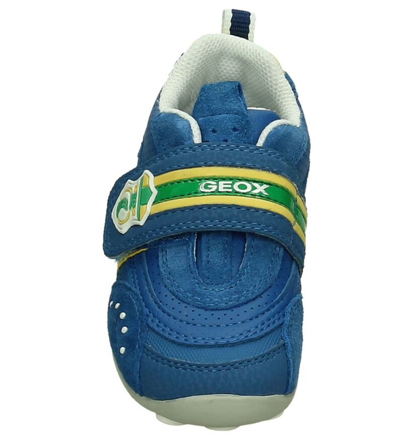 Geox Chaussures basses en Bleu en cuir (190649)