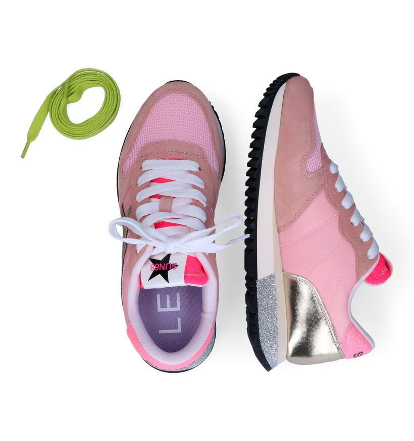 Sun 68 Stargirl Glitter Lila Sneakers voor dames (304665) - geschikt voor steunzolen
