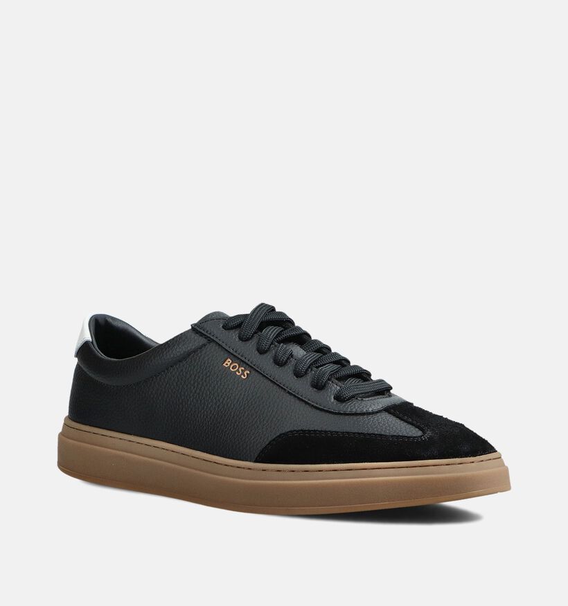 BOSS Kieran Tenn Zwarte Veterschoenen voor heren (361748) - geschikt voor steunzolen