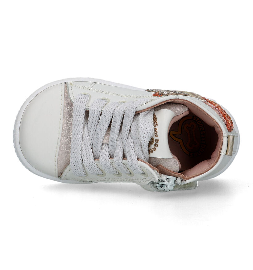 STONES and BONES Nawa Chaussures pour bébé en Écru pour filles (322069) - pour semelles orthopédiques