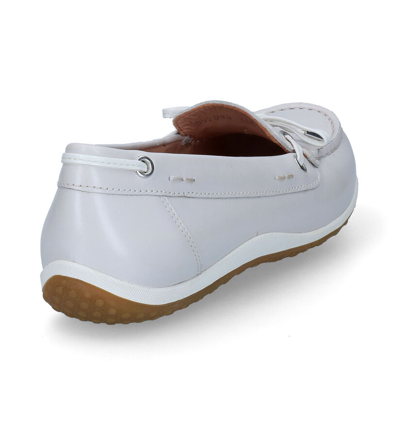 Geox Vega Moc Mocassins en Ecru pour femmes (303577)