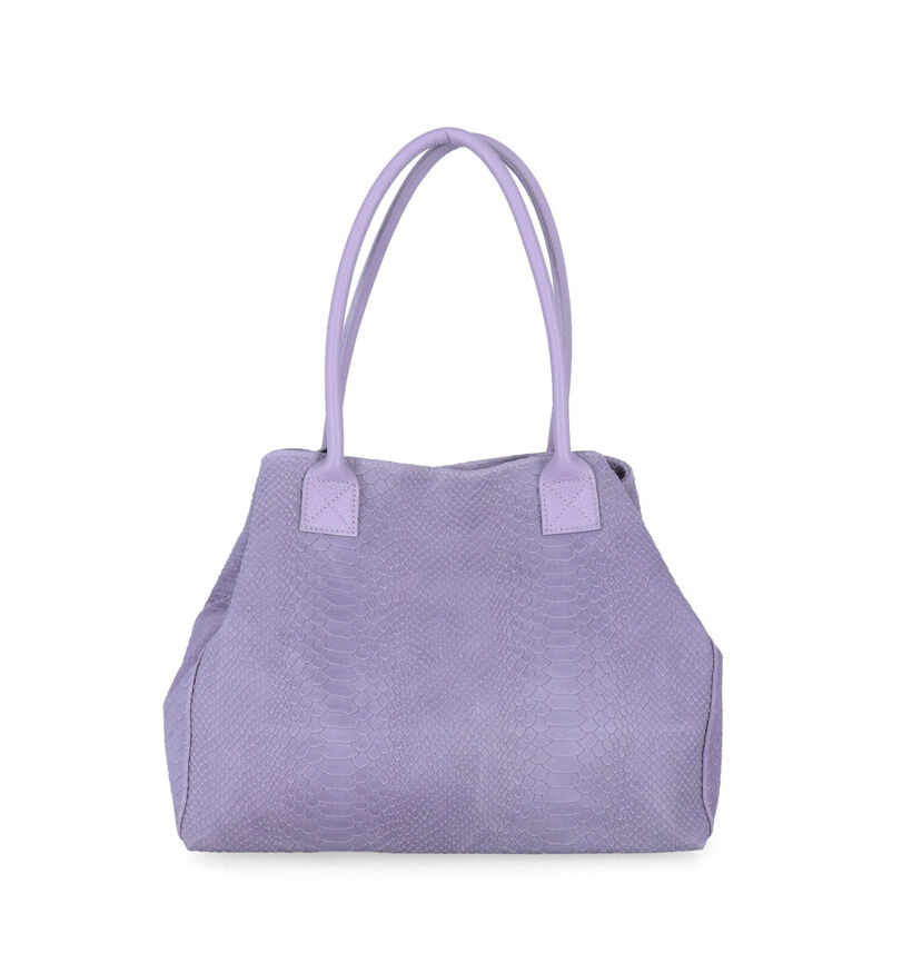 Zeen Lola Gele Shopper in leer (317400)