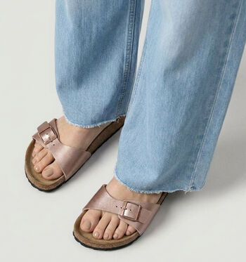 Birkenstock Madrid Slippers Graceful Pearl White/Graceful Taupe/Copper