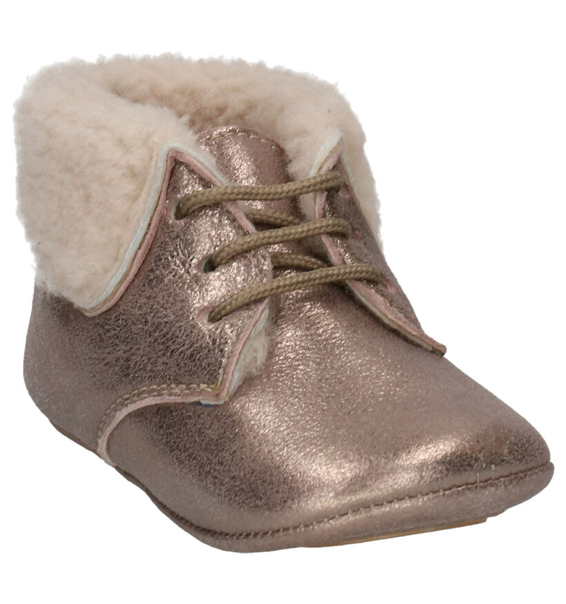 Beberlis Chaussons pour bébé en Or rose en nubuck (258911)