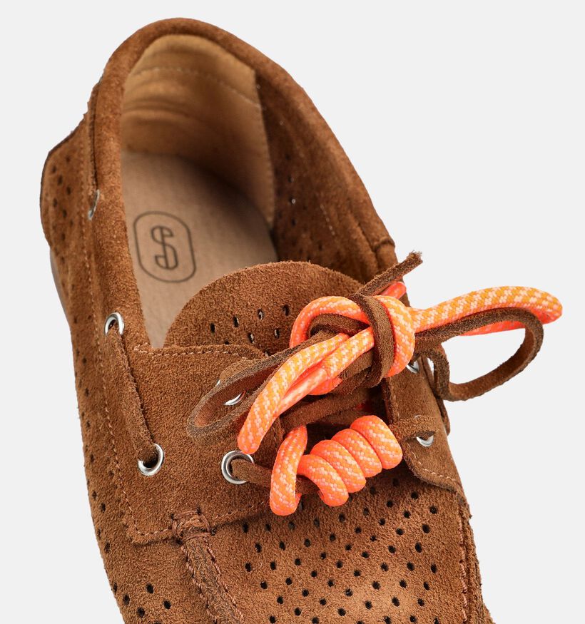 Shoecolate Chaussures plates en Cognac pour femmes (384041)