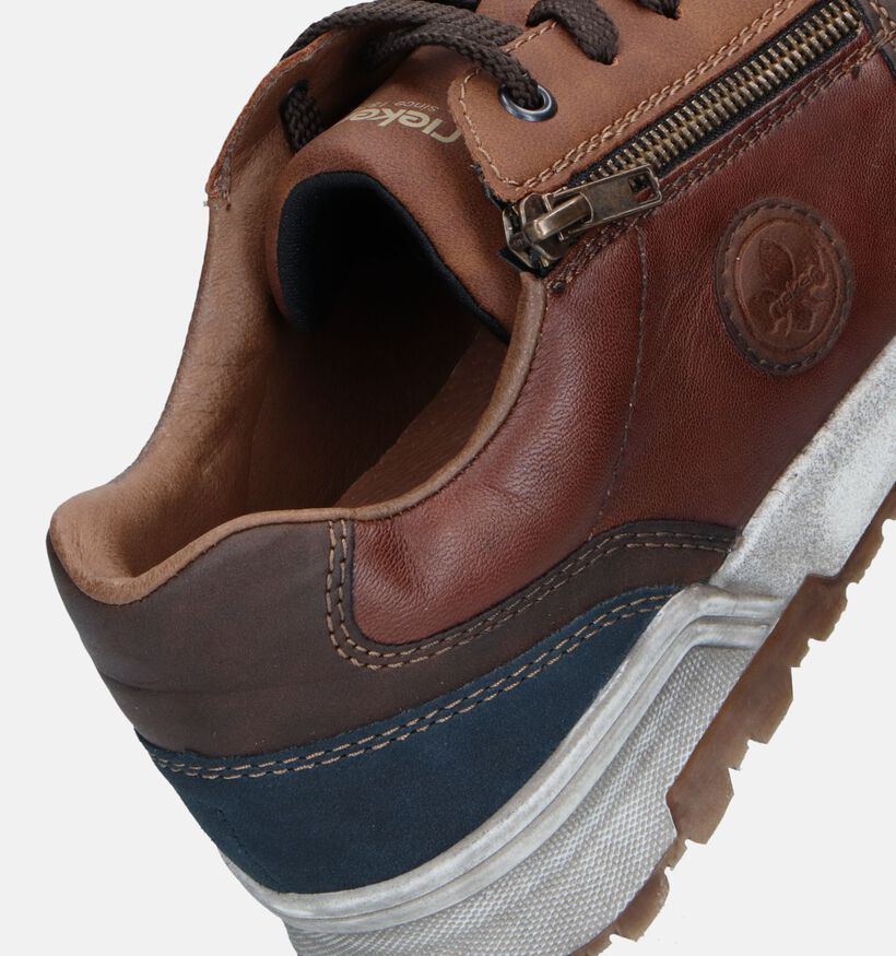 Rieker Cognac Veterschoenen voor heren (344569) - geschikt voor steunzolen