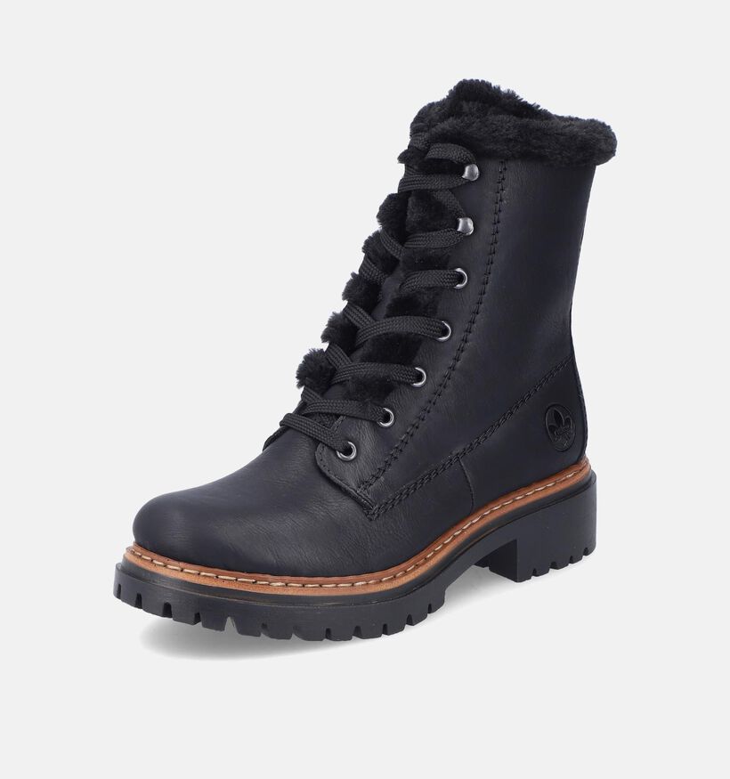 Rieker Boots à lacets en Noir pour femmes (347431)