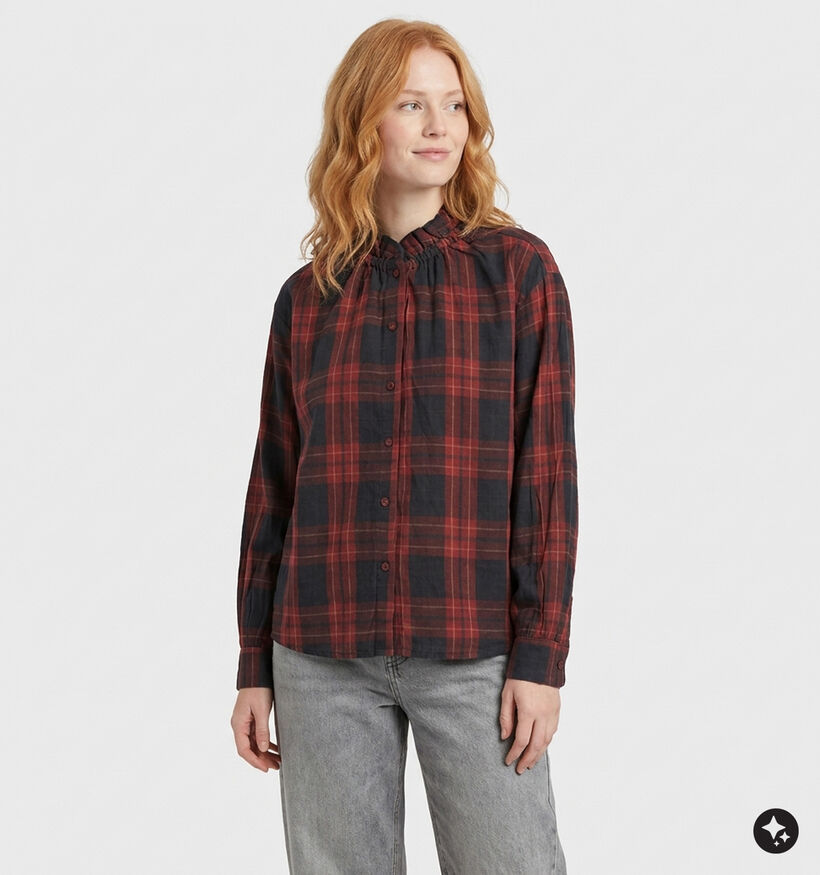 The Korner Donkerrode Blouse voor dames (382190)