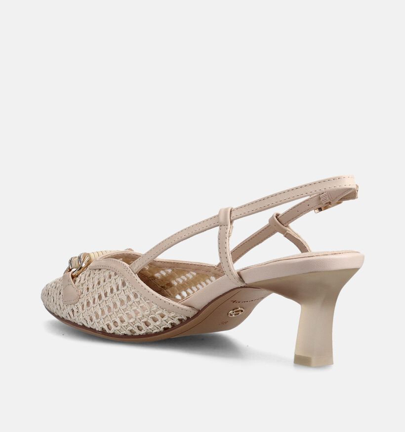 Tamaris Escarpins slingback en Beige pour femmes (371703)