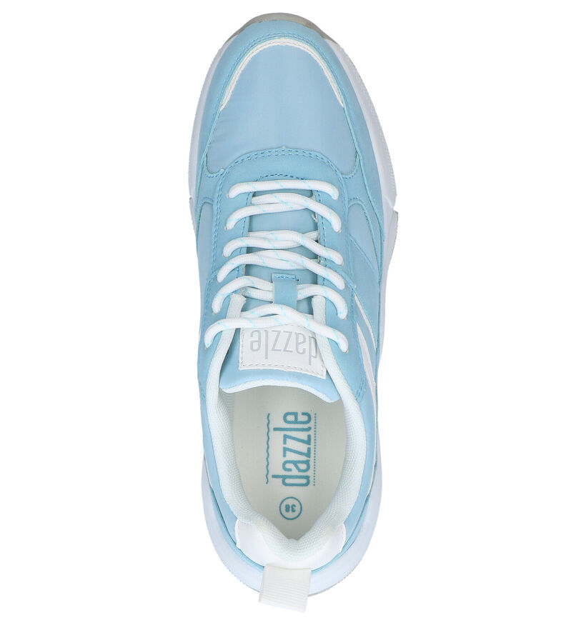 Dazzle Blauwe Sneakers in kunstleer (276490)