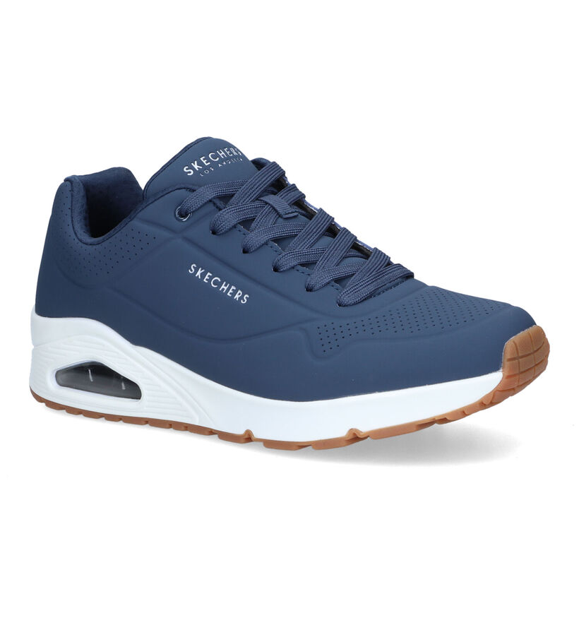 Skechers Uno Stand On Air Zwarte Sneakers voor heren (334159)