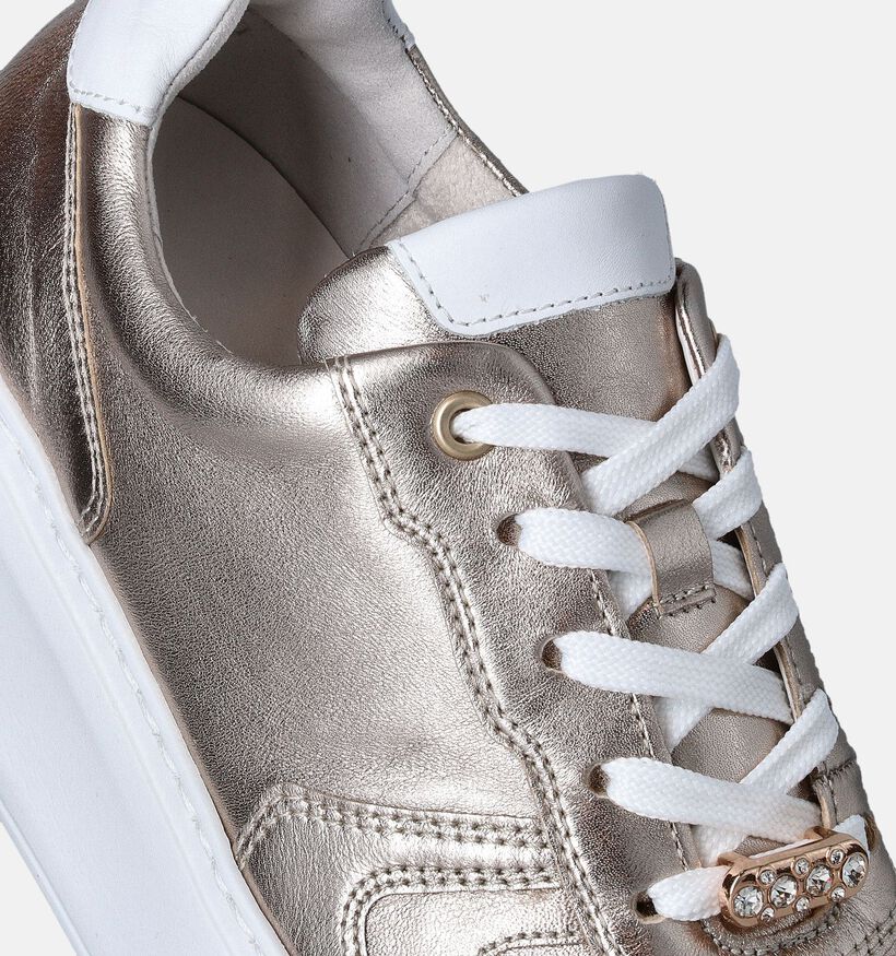Gabor OptiFit Rose Gold Veterschoenen met Plateauzool voor dames (352094) - geschikt voor steunzolen