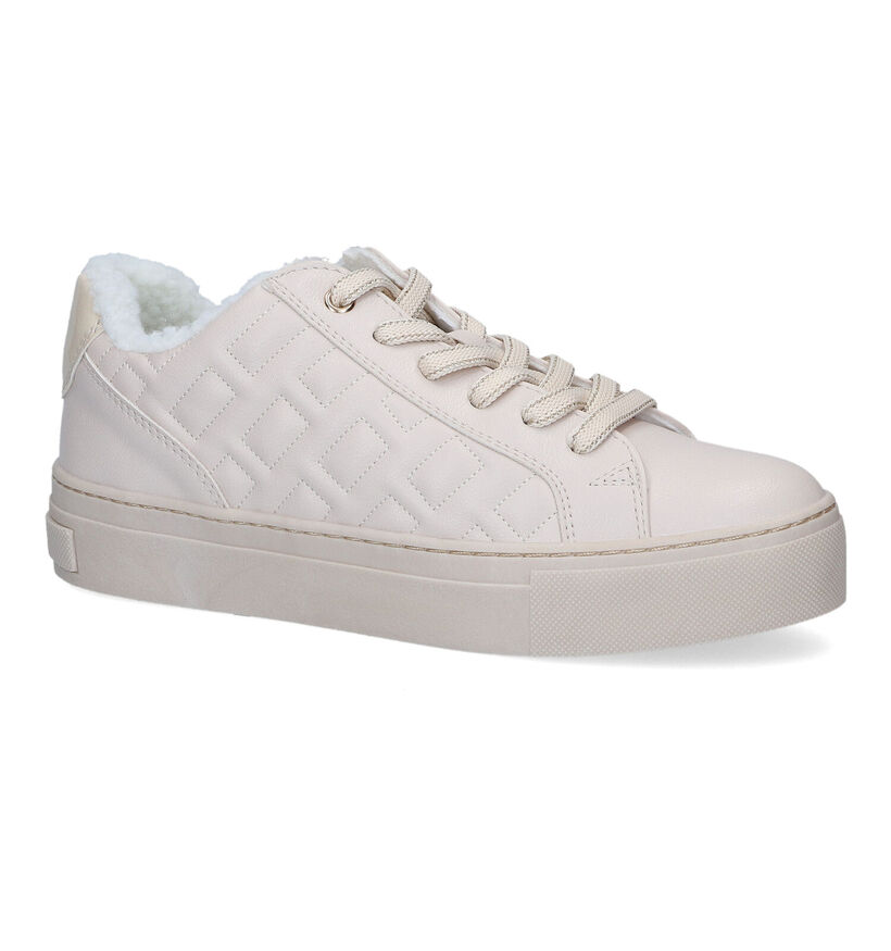 Marco Tozzi Beige Sneakers voor dames (312941) - geschikt voor steunzolen