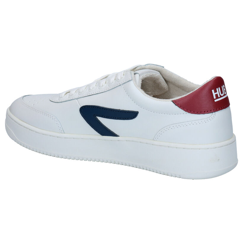 Hub Baseline Witte Sneakers in leer (279401)
