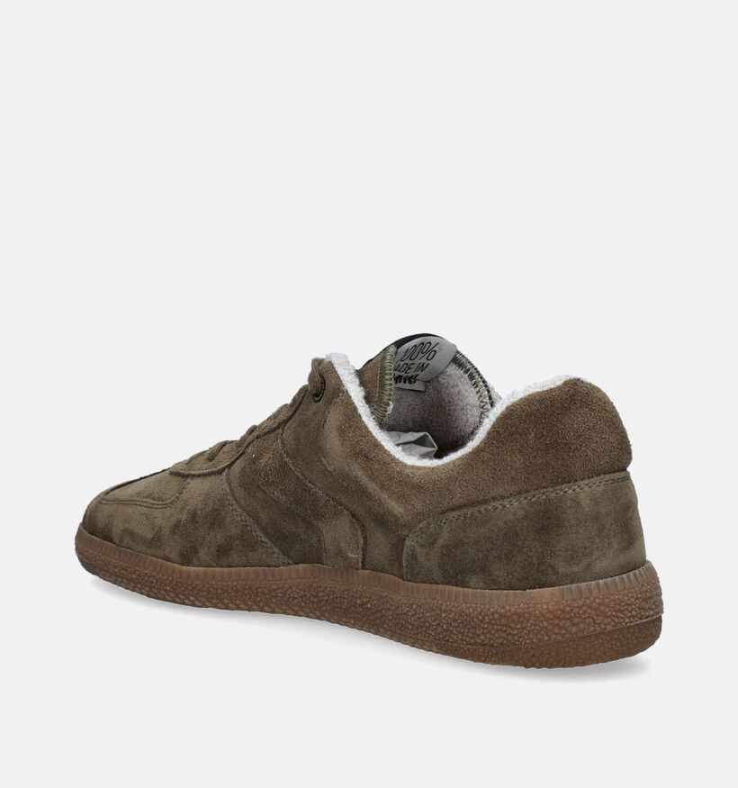 Verbenas Soro Serraje Kaki Veterschoenen voor heren (349192) - geschikt voor steunzolen
