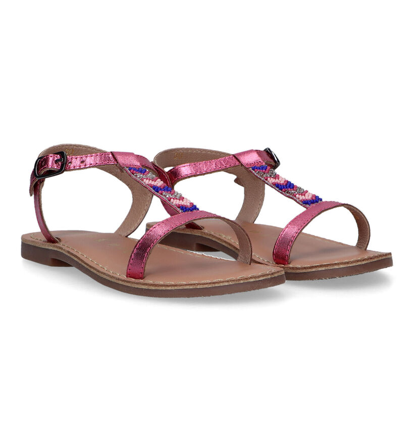 Milo & Mila Sandales en Rose fuchsia pour filles (320041)