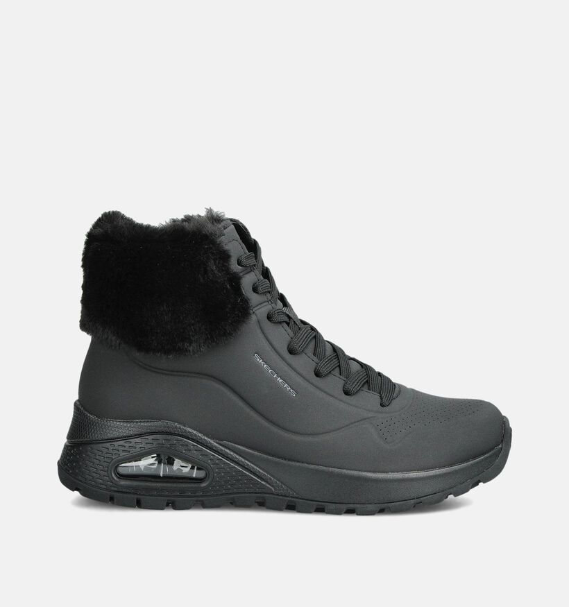 Skechers Uno Rugged Fall Air Zwarte Veterboots voor dames (362111)