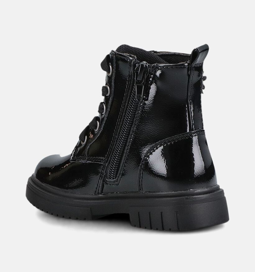 Milo & Mila Zwarte Boots met Veters en Rits voor meisjes (378967)