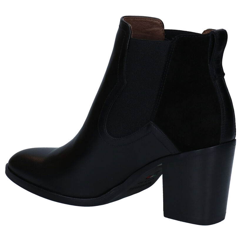 NeroGiardini Bottines à talons en Noir en cuir (283481)