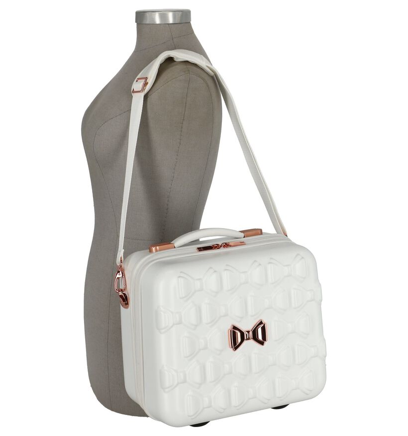 Ted Baker Beautycase Wit - bijpassende trolley apart verkrijgbaar art. 227329, Wit, pdp