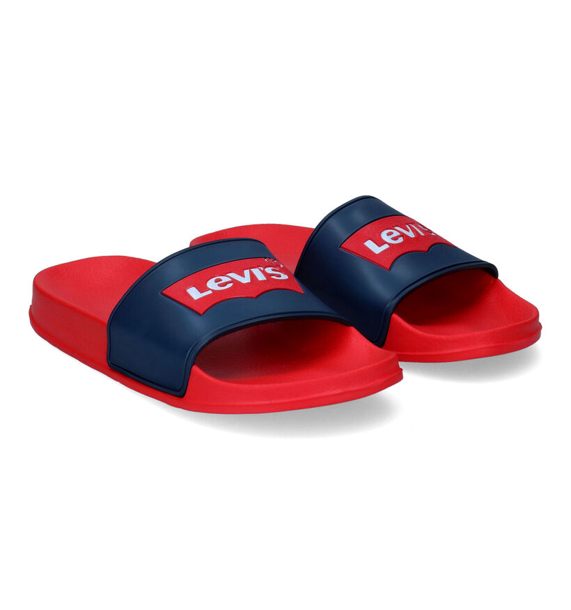 Levi's Pool Blauwe Badslippers in kunststof (306088)