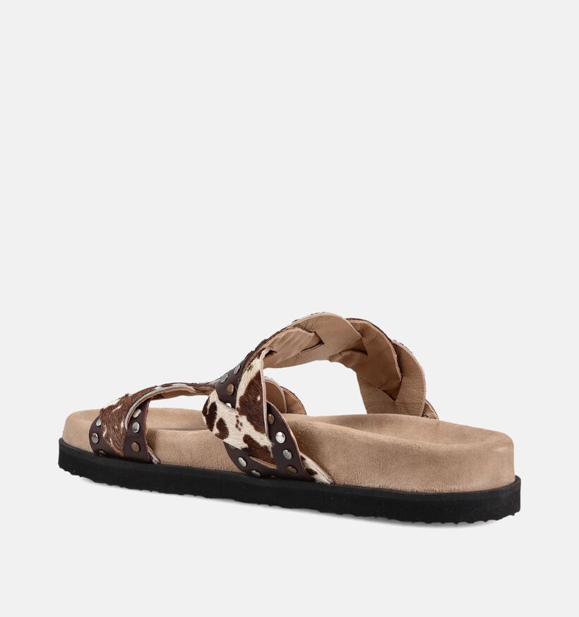 Maruti Evie Donkerbruine Slippers voor dames (372344)