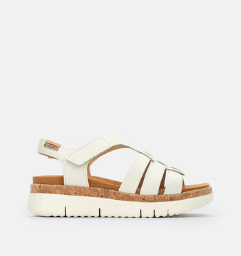 Pikolinos Sandales Blanc/Cognac
