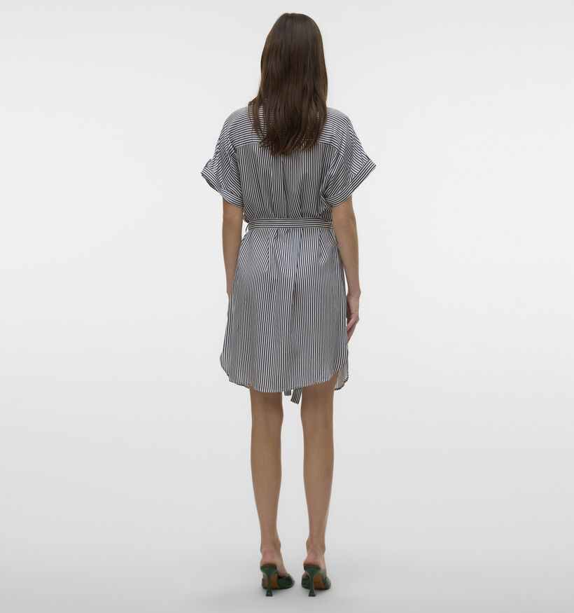 Vero Moda Robe mi-longues en Bleu pour femmes (369431)