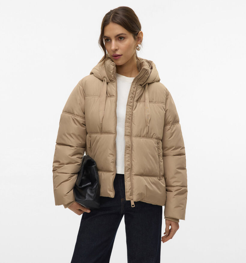 Vero ModaSophie  Manteau court en Beige pour femmes (361185)