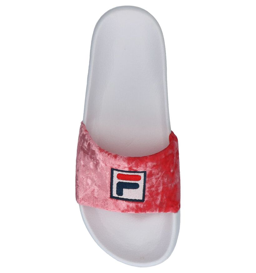 Roze Fluwelen Badslippers Fila Palm Beach Slipper, , pdp