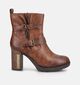 Mustang Bottines &agrave; talons en Cognac pour femmes (378908)