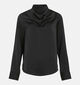 Vila Fadia Draped Zwarte Blouse voor dames (366670)